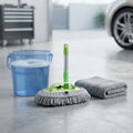 Brosse Nettoyage Voiture Télescopique 2-en-1 – Gant Microfibre Amovible, Manche Extensible