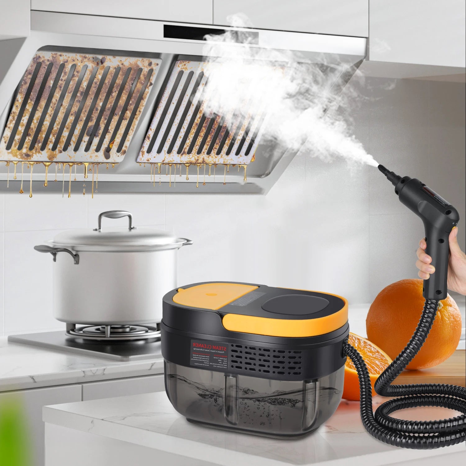 Nettoyeur Vapeur Haute Pression 2500W – Multifonction avec Réservoir 1600 ml