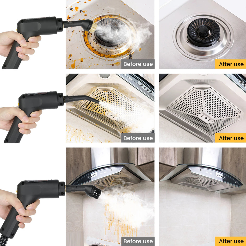 Nettoyeur Vapeur Haute Pression 2500W – Multifonction avec Réservoir 1600 ml