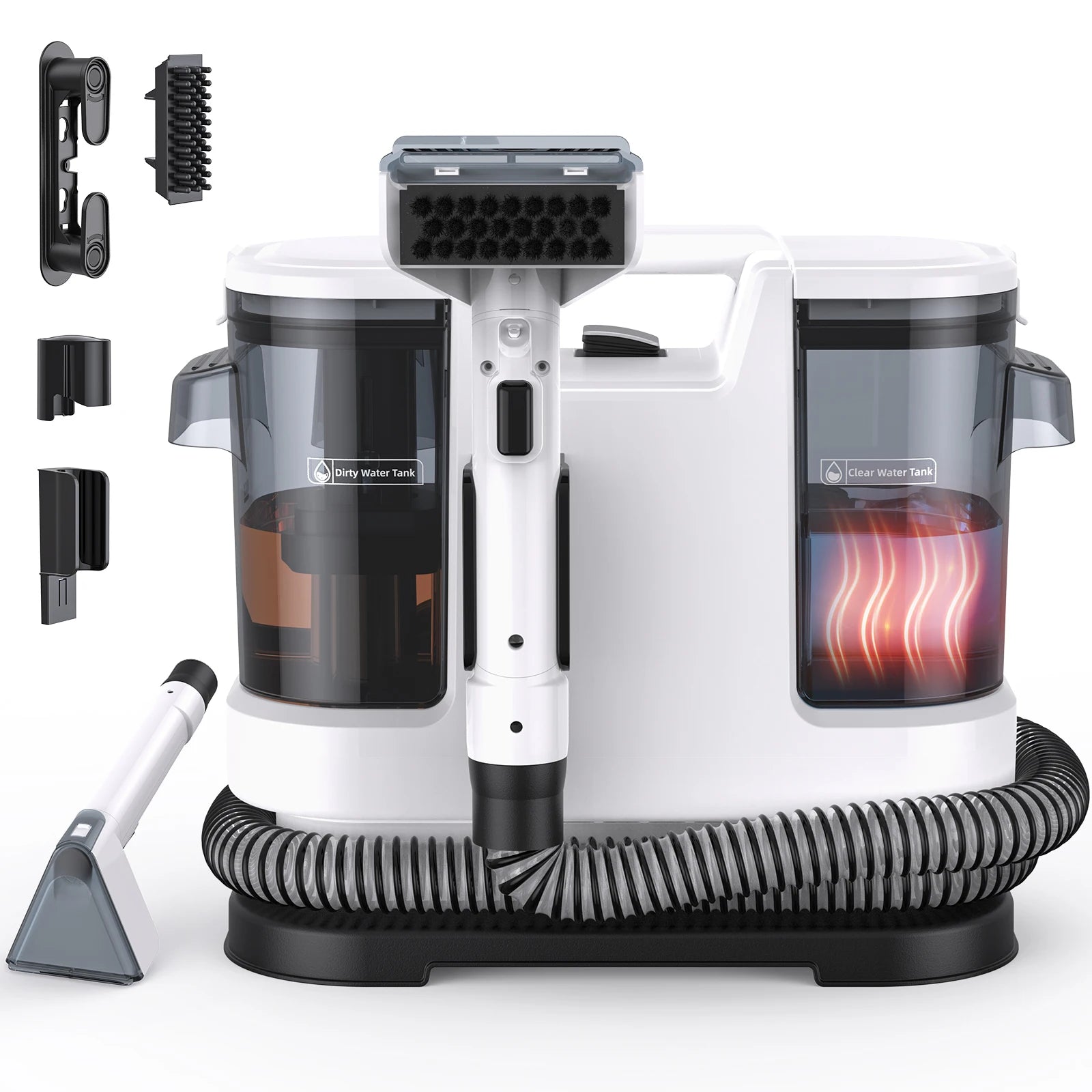 Shampouineuse Injecteur-Extracteur VapoClean Pro V8 – Nettoyeur Tapis, Canapés & Tissus 800W