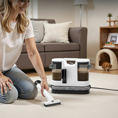 Shampouineuse Injecteur-Extracteur VapoClean Pro V8 – Nettoyeur Tapis, Canapés & Tissus 800W